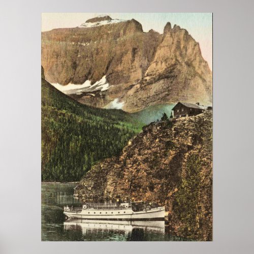 Glacier National Park Little Chief Mountain Poster