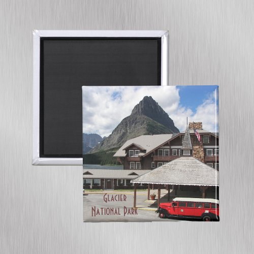 Glacier National Park Lodge Travel Photo Magnet