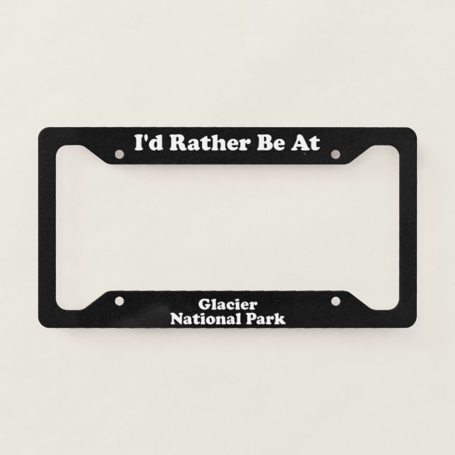 Glacier National Park - LPF License Plate Frame (Front)