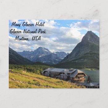 Glacier National Park- Many Glacier Hotel Postcard by smbeck2000 at Zazzle
