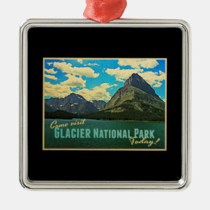 Glacier National Park Metal Ornament