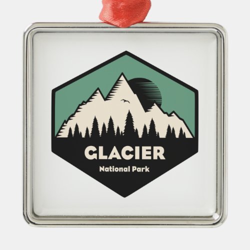 Glacier National Park Metal Ornament