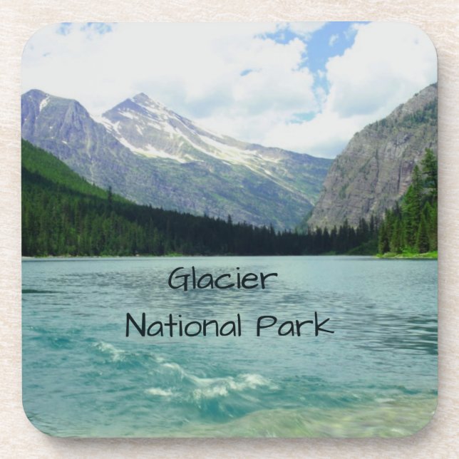 Glacier National Park Montana Beverage Coaster (Front)