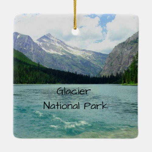 Glacier National Park Montana Ceramic Ornament