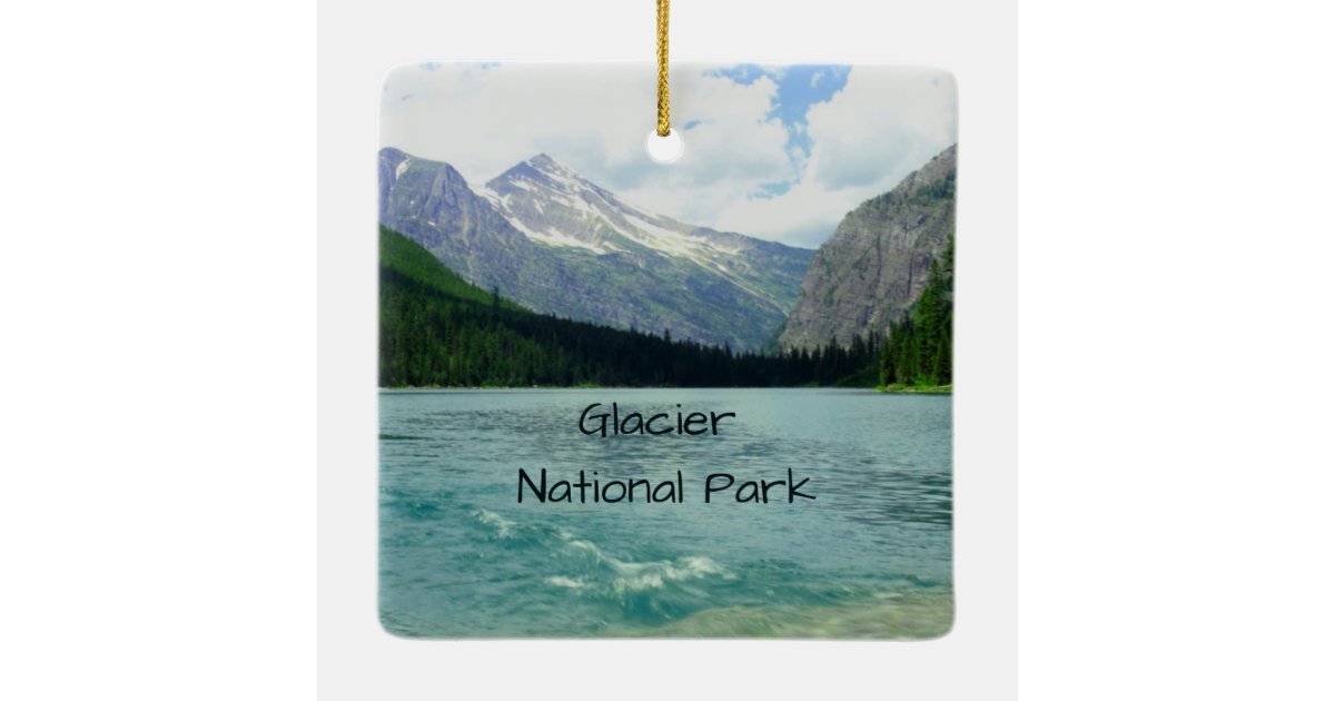 Glacier National Park Montana Ceramic Ornament | Zazzle