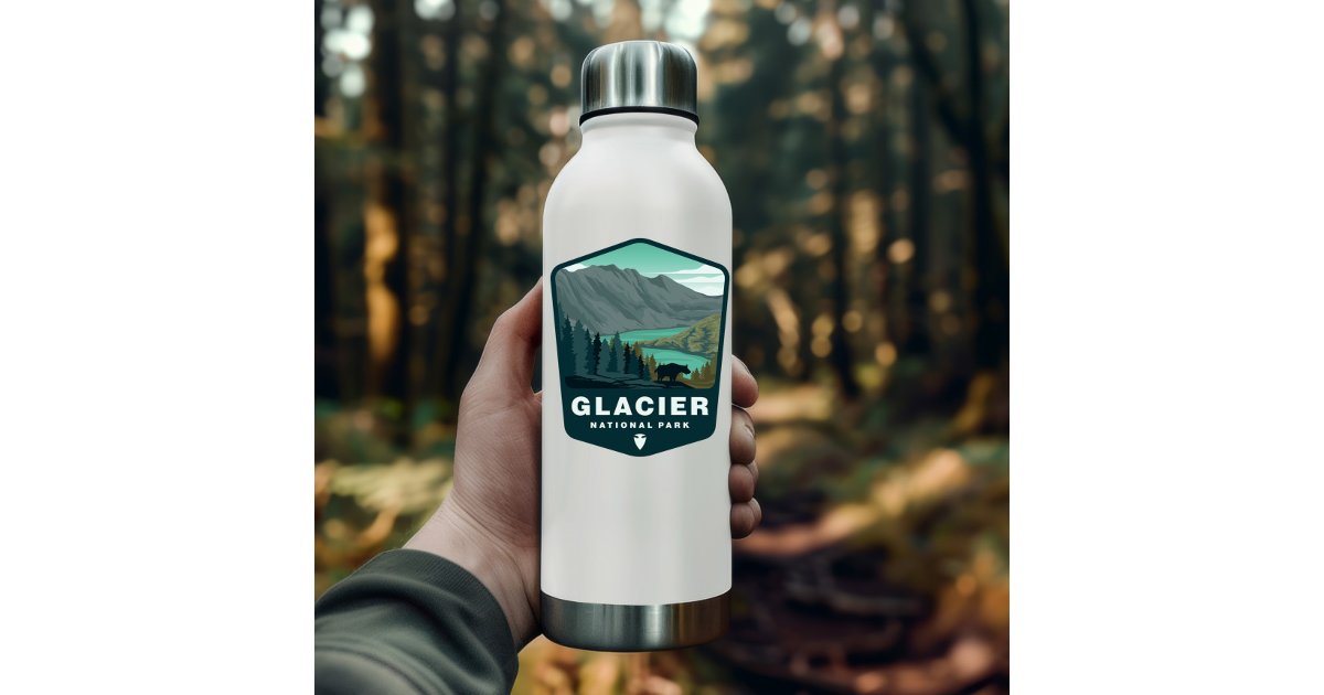 Glacier National Park Montana | Die-Cut Sticker | Zazzle