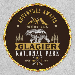 Glacier national park Montana forest landscape Patch