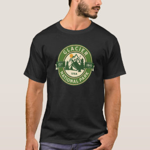 Glacier National Park Montana Hike Camp Outdoors R T-Shirt