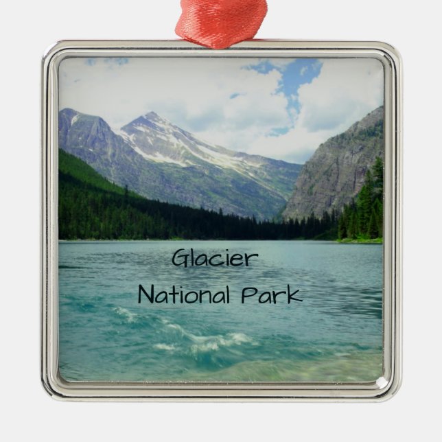 Glacier National Park Montana Metal Ornament (Front)