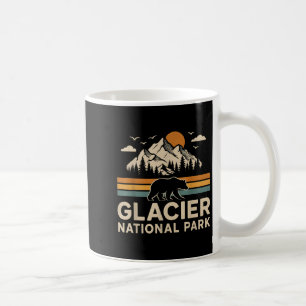 Glacier National Park Montana Outdoor Hiking Retro Coffee Mug