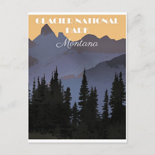 Glacier National Park, Montana, Postcard