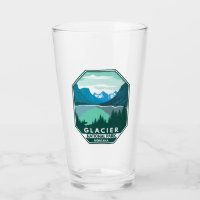 Glacier National Park Montana Retro Emblem