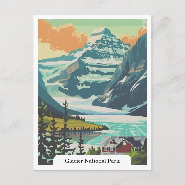 Glacier National Park, Montana USA Postcard (Front)