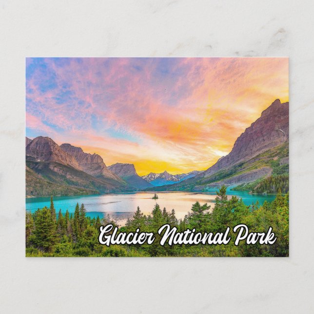 Glacier National Park, Montana, USA Postcard (Front)