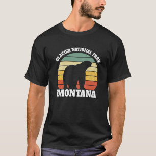 Glacier National Park Montana Vintage Polar Bear T-Shirt