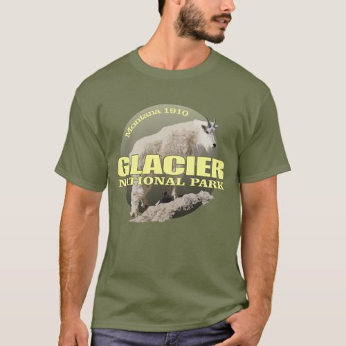 Glacier National Park Mountain Goat WT T_Shirt