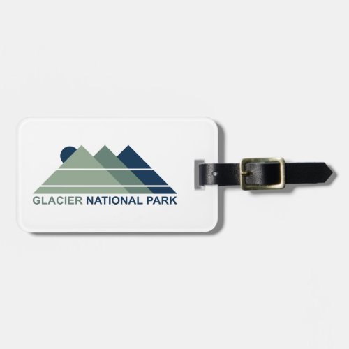 Glacier National Park Mountain Sun Luggage Tag