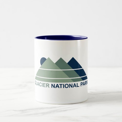 Glacier National Park Mountain Sun Two_Tone Coffee Mug