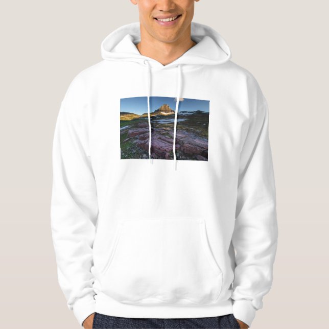 Glacier National Park Mountains Hoodie (Front)