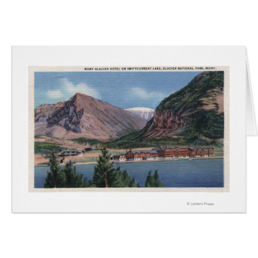 Glacier National Park, MT - Many Glacier Hotel 2 Cards (Front Horizontal)