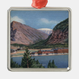 Glacier National Park, MT - Many Glacier Hotel 2 Metal Ornament
