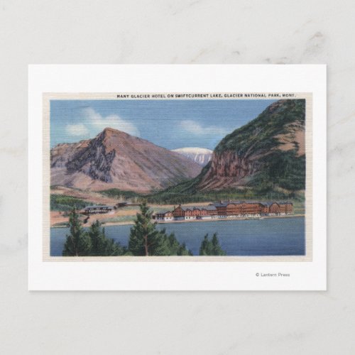 Glacier National Park MT _ Many Glacier Hotel 2 Postcard