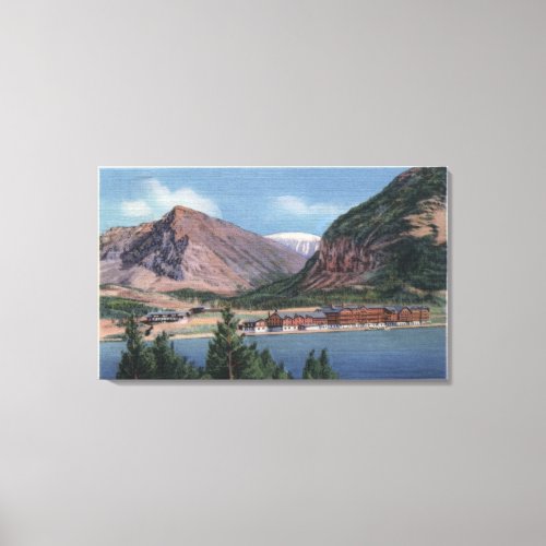 Glacier National Park MT _ Many Glacier Hotel Canvas Print