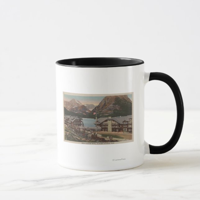 Glacier National Park, MT - Many Glacier Hotel Mug (Right)