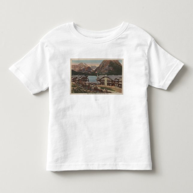 Glacier National Park, MT - Many Glacier Hotel Toddler T-shirt (Front)