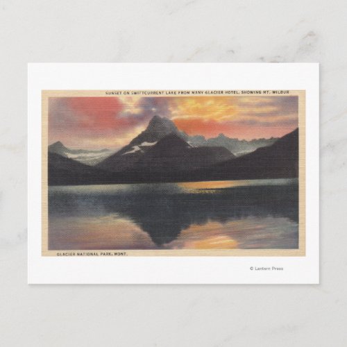 Glacier National Park MT Postcard