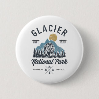Glacier National Park novlelty Road trip Montana T Button