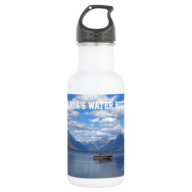 Glacier  National Park photography Water Bottle (Front)