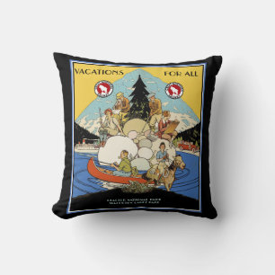 Glacier National Park Pillow