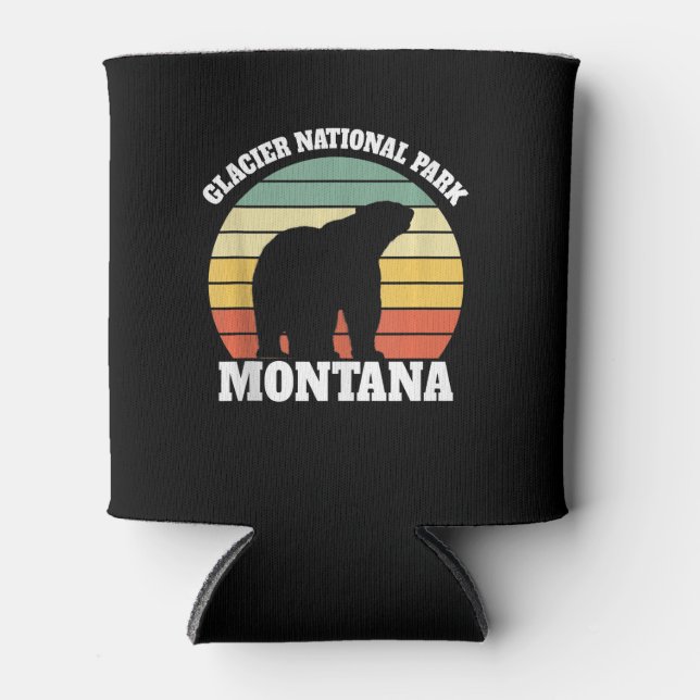 Glacier National Park Polar Bear Lover Can Cooler (Front)