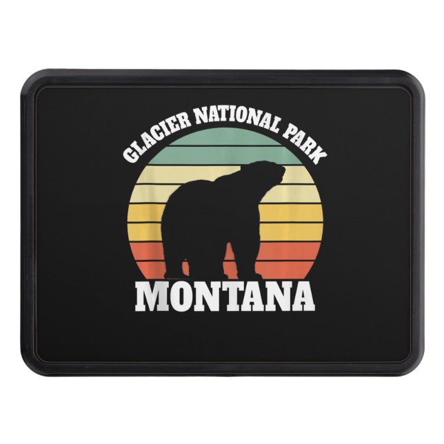 Glacier National Park Polar Bear Lover Hitch Cover (Front)
