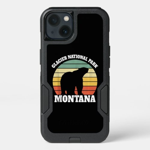 Glacier National Park Polar Bear Lover iPhone 13 Case