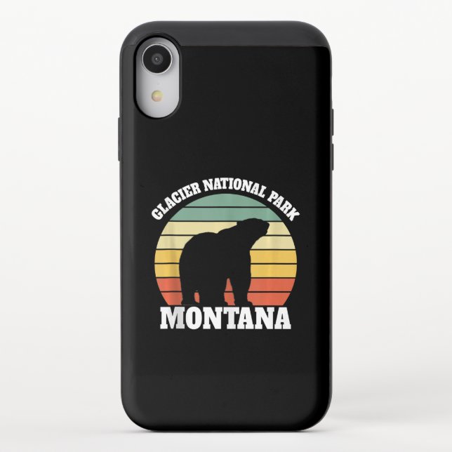 Glacier National Park Polar Bear Lover Uncommon iPhone Case (Back)