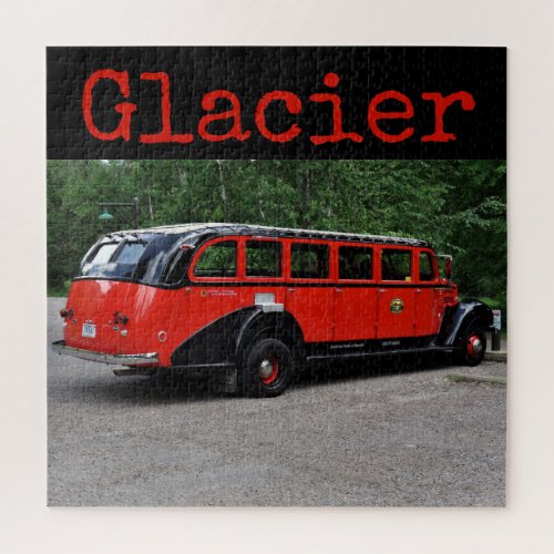 Glacier National Park Red Bus Puzzle