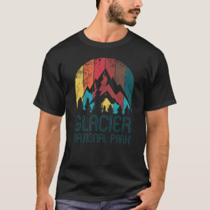 Glacier National Park Retro Gift Souvenir T-Shirt