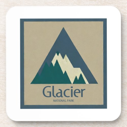 Glacier National Park Rustic Beverage Coaster