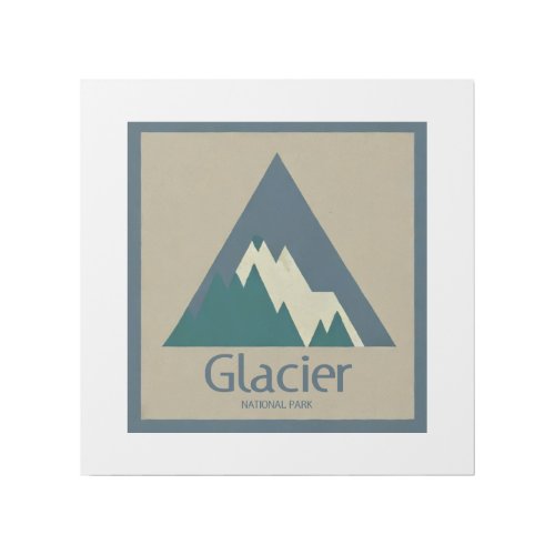 Glacier National Park Rustic Gallery Wrap