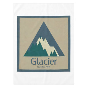 Glacier National Park Rustic Tablecloth