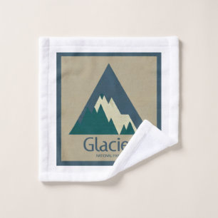 Glacier National Park Rustic Wash Cloth