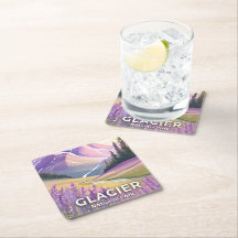Glacier National Park | Spring Lavender Watercolor