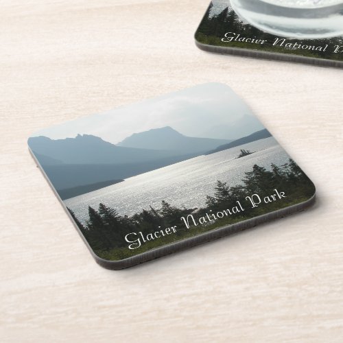 Glacier National Park St Mary Lake Beverage Coaster