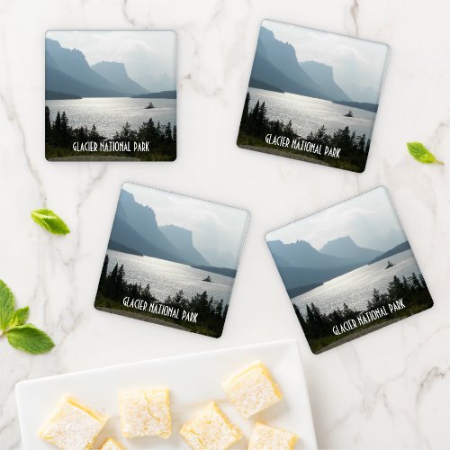 Glacier National Park St Mary Lake Coaster Set