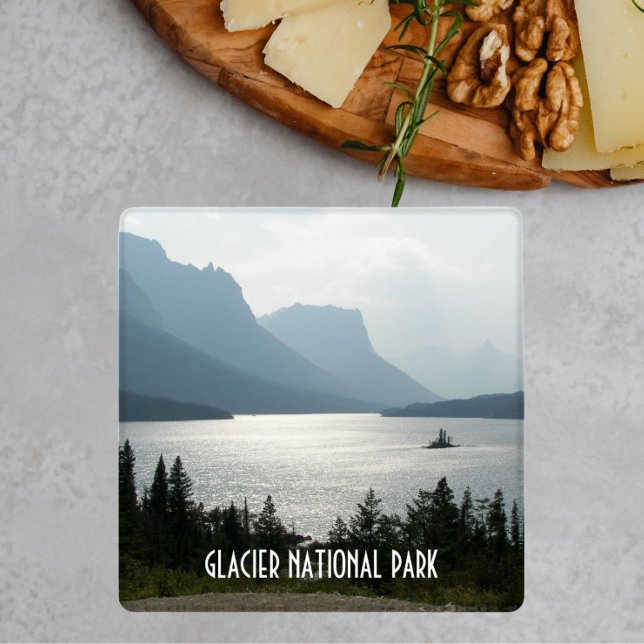 Glacier National Park St Mary Lake Coaster Set (In Situ Single)
