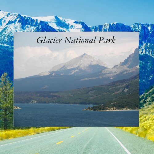 Glacier National Park St Mary Lake Travel Postcard