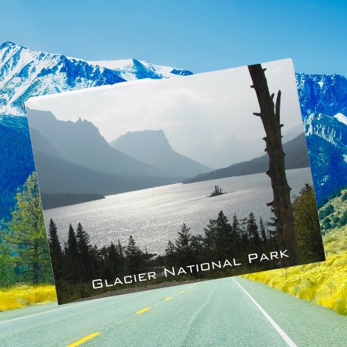 Glacier National Park St Mary Lake Travel Postcard