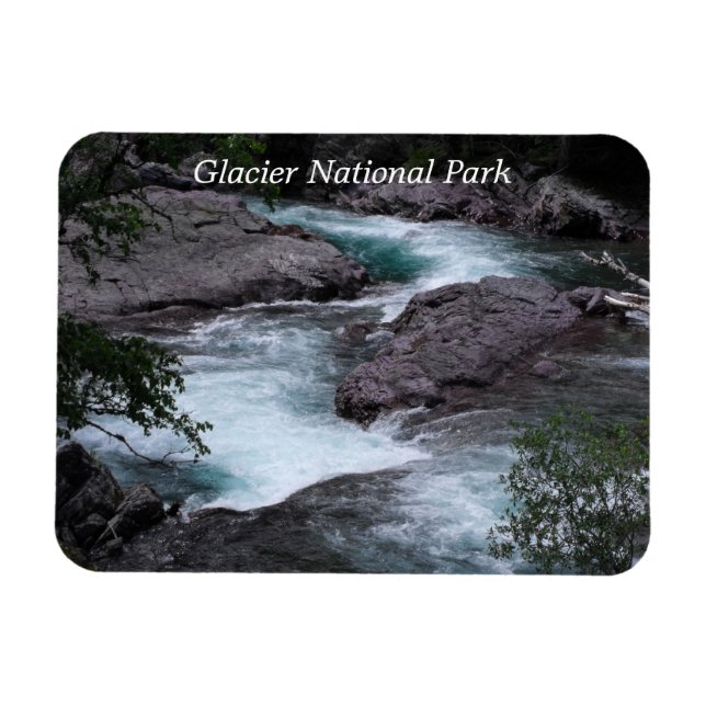 Glacier National Park Stream Photo Magnet (Horizontal)